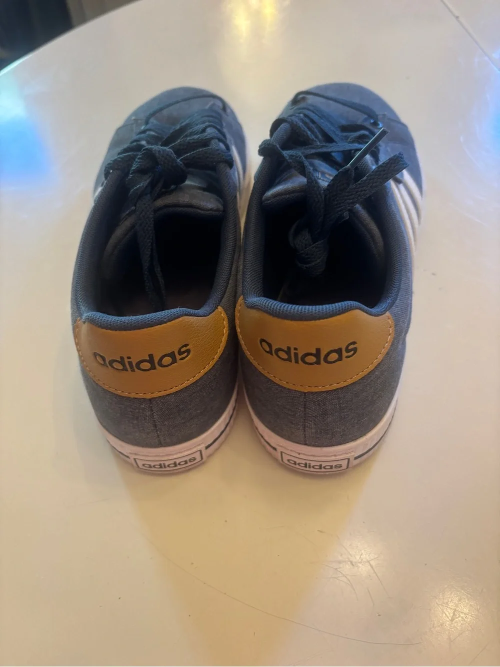 adidas Daily 3.0 Men's Casual Navy Sneakers with White Stripes